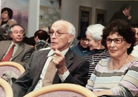With his wife Mária