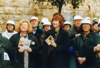 In Israel, with the Steigers and others, the late 1990s