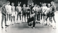 Jiří Konopásek (in the middle at the bottom) as a coach of Swedish team Västeras in the season 1989/90