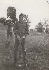 After his military service, year 1977