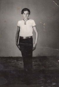 Adolf Kopřiva at the age of 15 