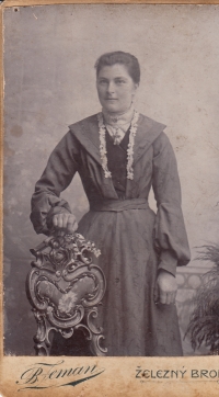 Eva's grandmother, Anna Vlčková. Around 1890