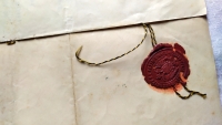 Notarial seal from the contract of sale of 1910