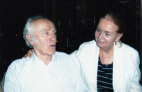 With his wife Jana