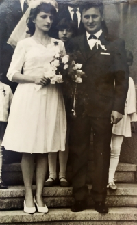 Wedding with his wife Zdeňka