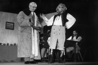 Jiří Mach in the play Naši furianti as Šmejkal (on the left) in 2001