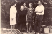 Pavel Polakovič, the witness's brother, in his school years with his family in the 1960s