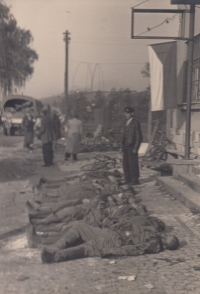 Běloves - murdered Soviet soldiers, carried out in front of the Czech customs house