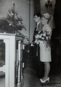 Branislav Medvecký's wedding in 1968