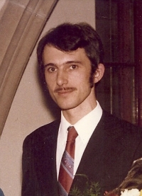 Lubomír at the second, doctoral graduation, one day before his 25th birthday, the Karolinum, December 11, 1974.