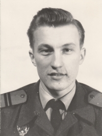 Luděk Půlpitel during his military service, years 1956 - 1958