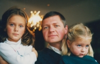 Igor Kyselka and his daughters, 2005