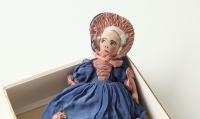 A doll that Marie Mašínová made in prison in Litoměřice