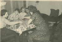 Miroslava visiting German friends displaced from Pesvice after the war 2
