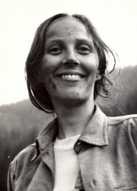 Milena Holečková, budoucí žena Lubomíra Sršně. 1971