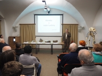 Giving a lecture on water turbines at the Blansko Chateau Museum, 2015 - 2019 

