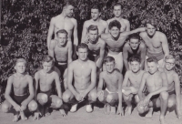 Swimming team Blansko, 1945
