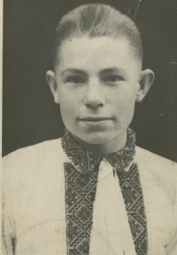 Rusyn Vasil Kiš in a traditional embroidered shirt