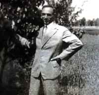 Uncle Jindřich Páleníček in the year 1944; he fell on the 5th of May 1945 in the battle for Prague Castle during the Prague uprising 