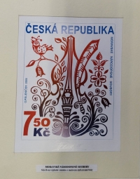 An example of the printing artwork of Oldřich Páleníček