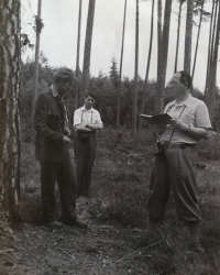 In the Třeboň pine forests, May 1957