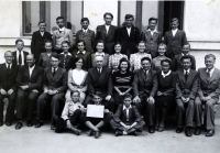 Fourth grade in Bernartice school in the war year of 1941-42