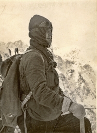 Miroslav Jech attending a mountaineering instructor course in Vysoké Tatry in 1956 

