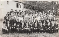 Gernik school and its pupils, 1974