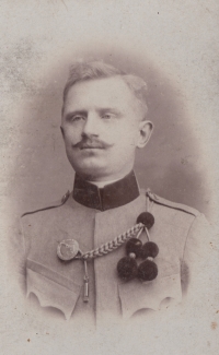 Otec Miroslava Nového Jan v rakousko-uherské uniformě