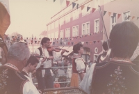 Cimbalom band Polajka in Torgau, Germany, 1988