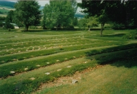 Hřbitov v německém Treuchlingenu, kde je pohřebena sestra pamětnice Emilie Sailerová, foceno v devadesátých letech 20. století