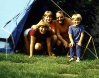 The Manns are camping in the summer of 1983
