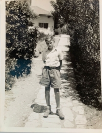 14-year-old Arie in a kibbutz in Israel
