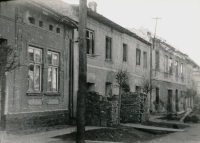 In the middle the torso of the Hrabyně house No. 73, 1946