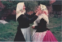 Růžena Kůrečková with daughter Ludmila, 1968