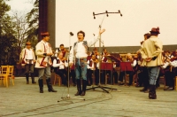 Martin Hrbáč, a BROLN solo player. Strážnice International Music Festival, 1980s 

