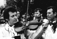 Martin Hrbáč with his ensemble, 1980s 
