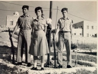 Arie in the Israeli army, y. 1957 (on the right)