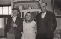 Grandmother and grandfather with Eliška Polanecká's uncle