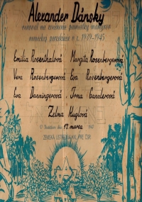 A certificate stating that Peter Dansky's father made a donation to the reforestation of Palestine, 1947 

