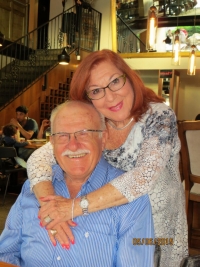 Azriel Dansky with his wife, Nicka, Haifa, 2016 


