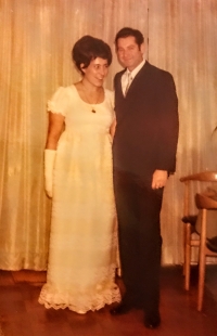 Wedding photo of Danielle and Juraj, January 24, 1971.
