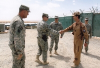 Milan Koutny at the base with Americans, 2010