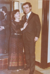 With his wife Ludmila in 1975