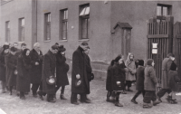 Burial of Ludmila's mother at the municipal cemetery in Moravská Ostrava. 1942