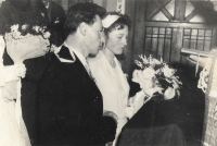Wedding of Brother František (* 1936), 1950s