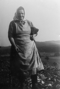 Marie Harasko in Königsberg, Germany (1955)