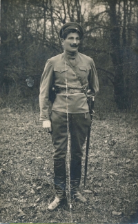 Jaroslav Komorous, Czechoslovak legionary, circa 1920
