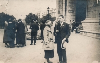 Parents of the witness in Paris, 1924