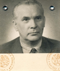 The witness' father, Jan Šmejkal, after the Second World War 